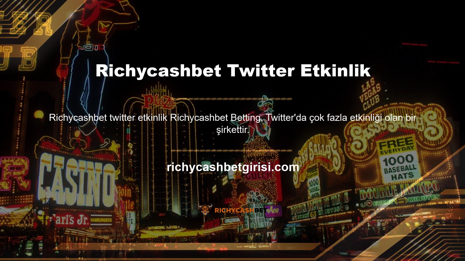 Richycashbet Bet'in Twitter adresini aşağıda bulabilirsiniz